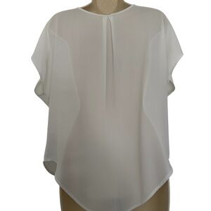 Lush Sheer White Blouse